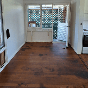 After the room has been emptied, cleaned and sanitised